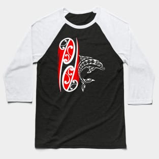 Maori dolphin Baseball T-Shirt